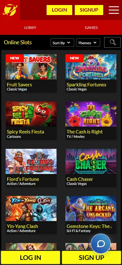 Planet 7 Oz Casino games on a mobile device